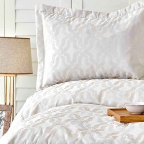 Покрывало с наволочками Karaca Home - Dorien gold золотой 250*240 bag