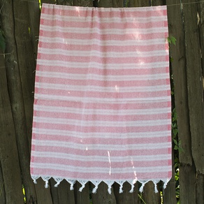 Полотенце Lotus Pestemal - Pink 06 75*150 Hard stripe