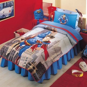 Детское постельное белье + одеяло ТАС Superman