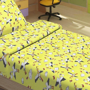 Детское постельное белье для младенцев Lotus ранфорс - Peti желтый