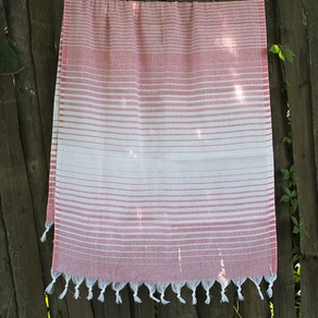 Полотенце Lotus Pestemal - Light-pink 05 75*150 Micro stripe