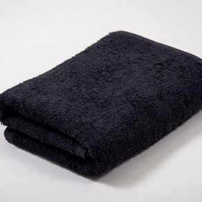 Однотонное махровое полотенце  Lotus  70*140 см Черный