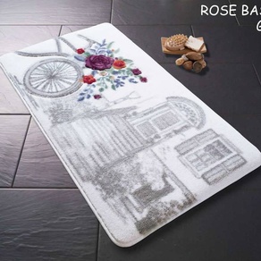 Набор ковриков для ванной Confetti - Rose basket 01 серый 57*100+50*57