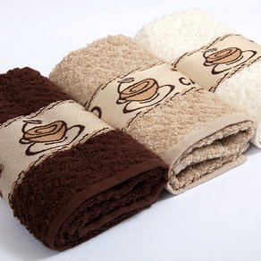 Набор махровых полотенец Vevien - Coffee 30*50 см (3шт)