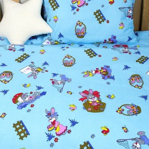 Детское постельное белье для младенцев Lotus  ранфорс - Jimi голубой