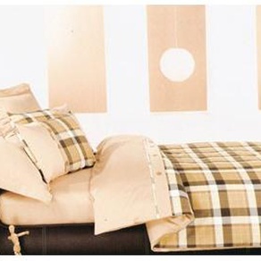 Комплект постельного белья ТЕП Шотландка коричнева семейный