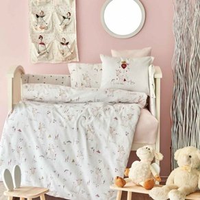 Детский набор в кроватку для младенцев Karaca Home - Doe pembe розовый (10 предметов)