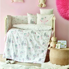 Наборы в кроватку - Детский набор в кроватку для младенцев Karaca Home - Digna pembe розовый (10 предметов)
