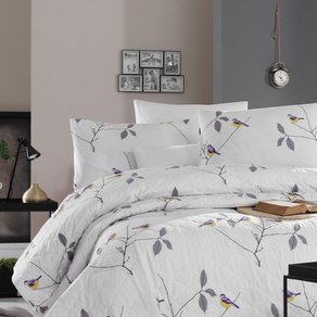 Покрывало стеганое с наволочками Enlora Home - Pavlina Beyaz белый 240*225