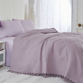 Покрывало пике с бахромой Eponj Home - Saheser K.Lila 220*240