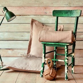 Покрывало с наволочками Karaca Home - Charm bold bej бежевый 250*240 евро