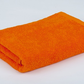 Однотонное махровое полотенце  Lotus  50*90 см (оранж)