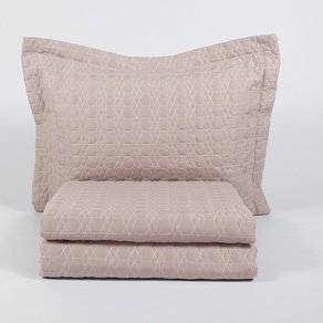 Покрывало с наволочками Karaca Home - Edenia pudra 2019-1 пудра 240*230