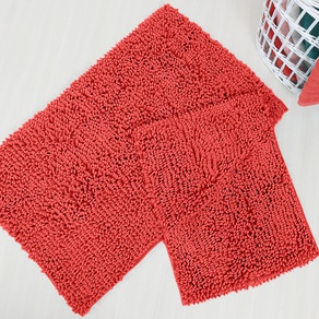 Набор ковриков Irya - Drop coral коралловый - 60*100+45*60