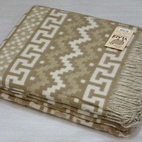 Плед шерстяной Vladi "Чили " 150*200 бежевый
