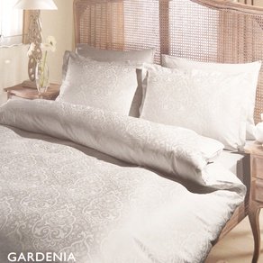 Постельное белье Tac жаккард - Gardenia серый евро
