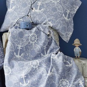 Плед - покрывало Karaca Home - Sandes 2019-2 mavi 160*220
