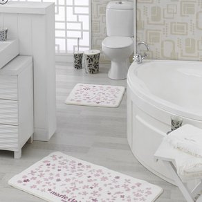 Набор ковриков для ванной Marie Claire - Delight pembe (57*57+57*100)