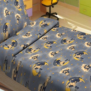 Детское постельное белье для младенцев Lotus ранфорс - ToBi синий