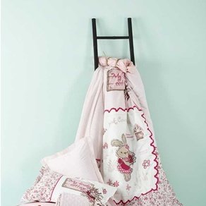 Стеганный комплект Karaca Home PINK COUNTRY Розовый для подростков