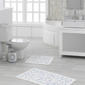 Набор ковриков для ванной Marie Claire - Delight mavi (57*57+57*100)