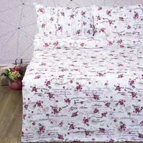 Постельное белье Lotus Ranforce - Mary розовый двуспальное