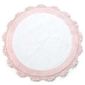 Коврик Irya - Doreen pembe-beyaz розовый 90*90
