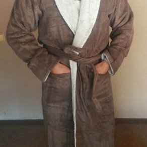 Халат махровый Misse коричневый