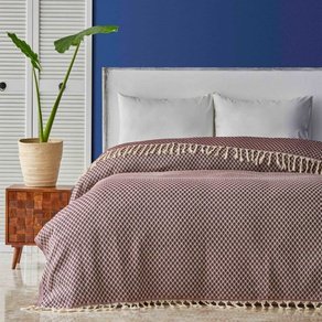 Покрывало пике Nautica Home - Ester bordo бордовый 200*230