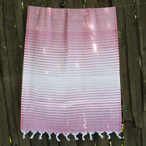 Полотенце Lotus Pestemal - Pink 16 75*150 Micro stipe