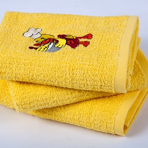 Полотенце кухнное Lotus вышивка - Duck желтый 40*60