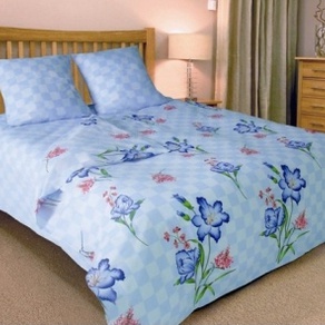 Комплект постельного белья ТЕП Алисия голубая двуспальный