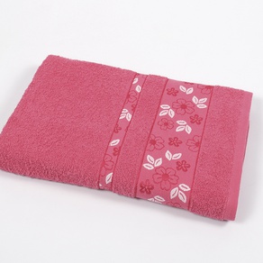 Полотенце махровое Binnur - Silver V3 50*90  розовый