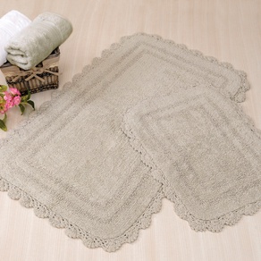 Набор ковриков для ванной  SAHRA серый