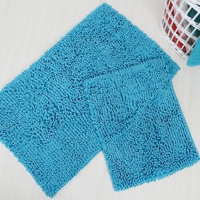 Набор ковриков Irya - Drop turkuaz бирюзовый - 60*100+45*60