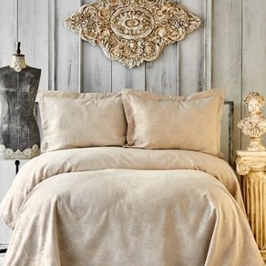 Покрывало с наволочками Karaca Home - Eldora gold золотой 250*240