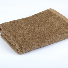 Однотонное махровое полотенце Lotus  50*90 см (кофе)