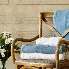Набор полотенец Karaca Home - Trella krem-mavi 2020-1 50*90+85*150