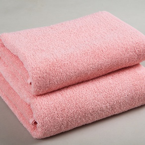 Полотенце - Однотонное махровое полотенце  Lotus  (персиковый)