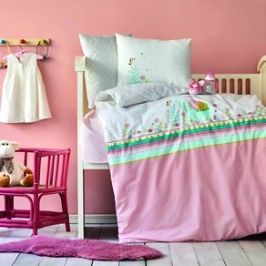 Постельное белье для младенцев Karaca Home - Teeny pudra 2020-2 пудра ранфорс