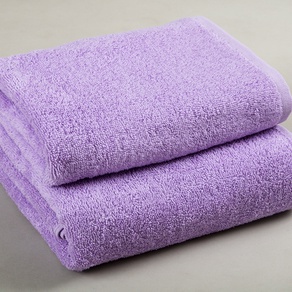 Однотонное махровое полотенце  Lotus  70*140 см (лиловый)