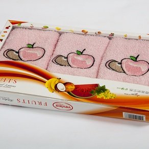 Набор махровых полотенец Vevien - Apple 30*50 см (3шт)