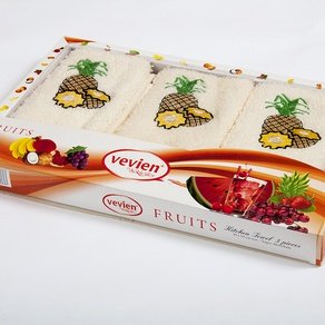 Набор махровых полотенец Vevien - Pineapple 30*50 см (3шт)