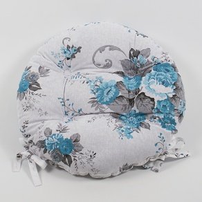 Подушка на стул Lotus круглая Ø 40 - Doris бирюзовый