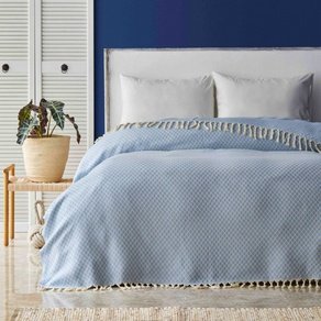 Покрывало пике Nautica Home - Ester mavi голубой 200*230