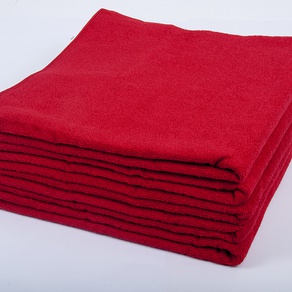 Однотонное махровое полотенце  Lotus  70*140 см (красное)