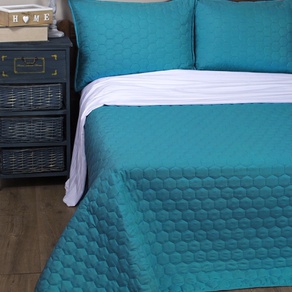 Покрывало Lotus Broadway - Comb бирюзовый 150*220