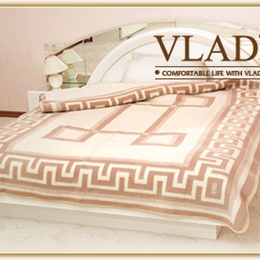 Жаккардовое  шерстяное одеяло   Vladi - "Люкс"