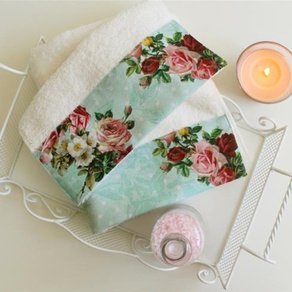 Полотенце махровое Barine - Vintage Rose (молочный)