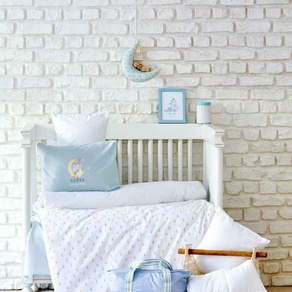 Детский набор в кроватку для младенцев Karaca Home - Dreamer mint ментоловый (7 предметов)